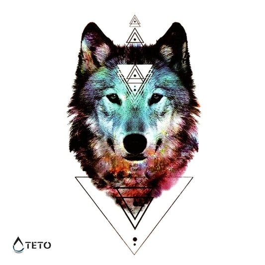 Lobo con triangulos