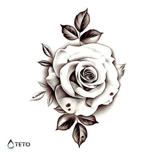 Rosa con sangre