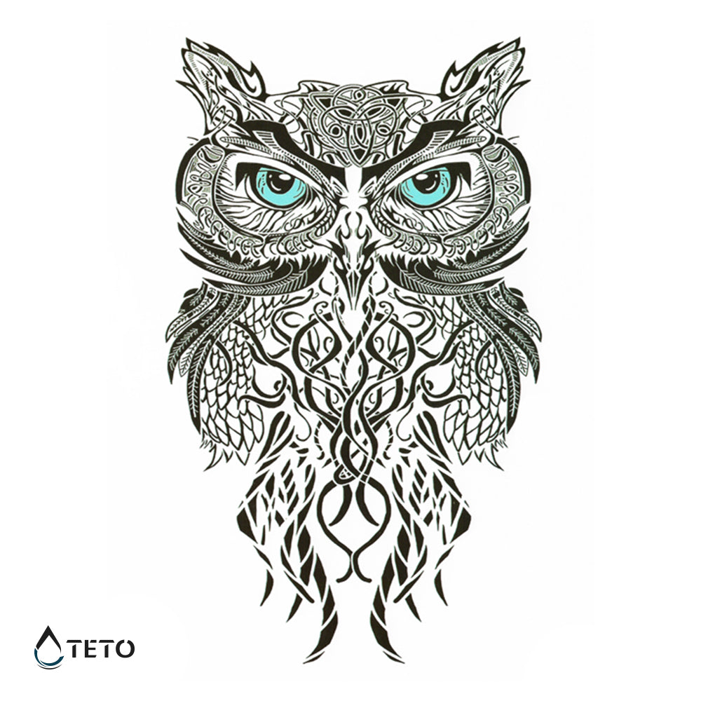 Búho de ojos azules