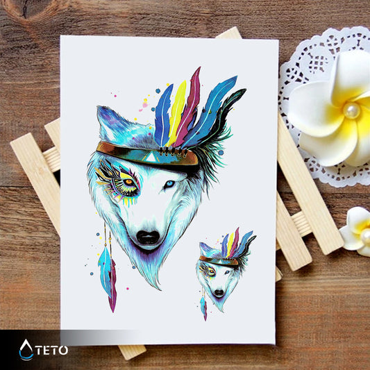 Lobo con plumas - set