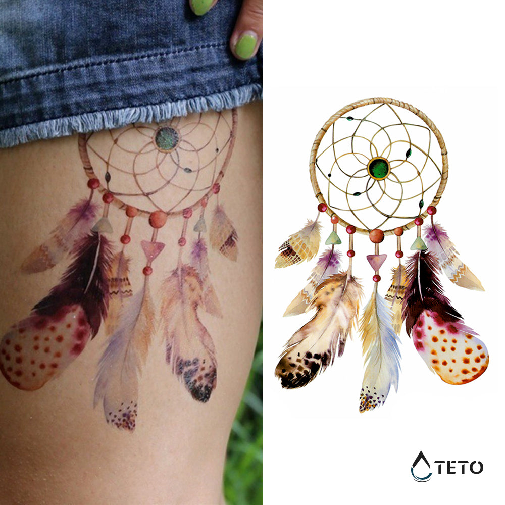 Atrapasueños con esmeraldas