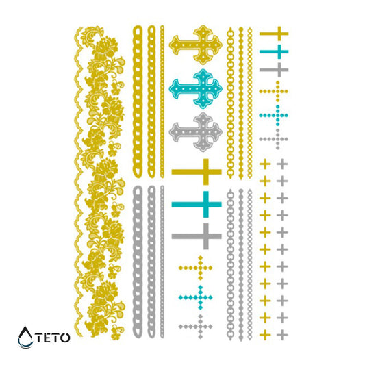 Pulseras y cruces - set