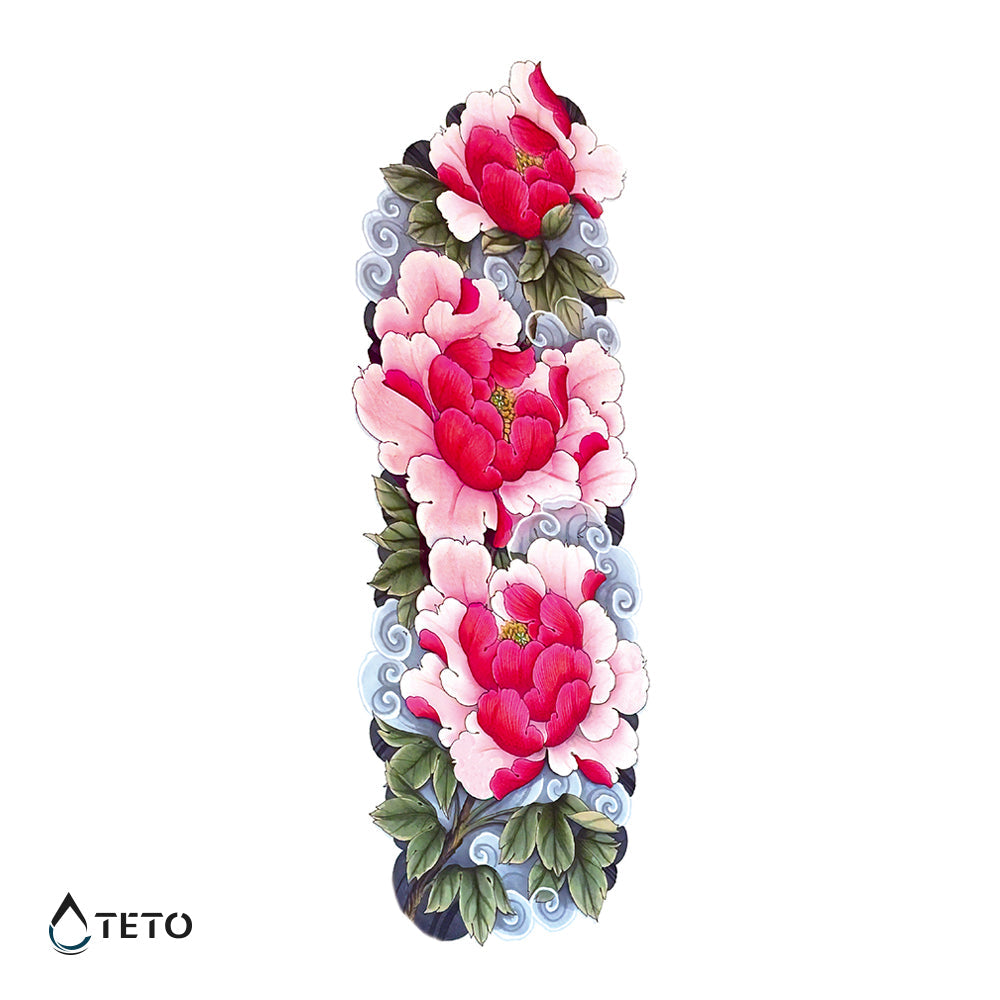 Flores con hojas