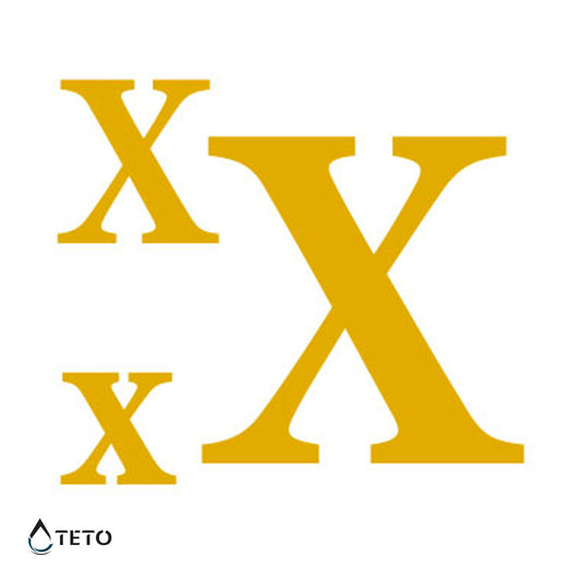 Letra X - set