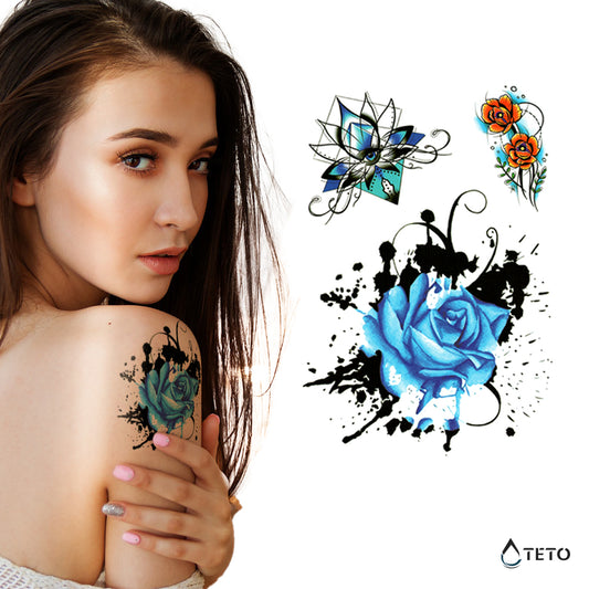 Flores azules – set