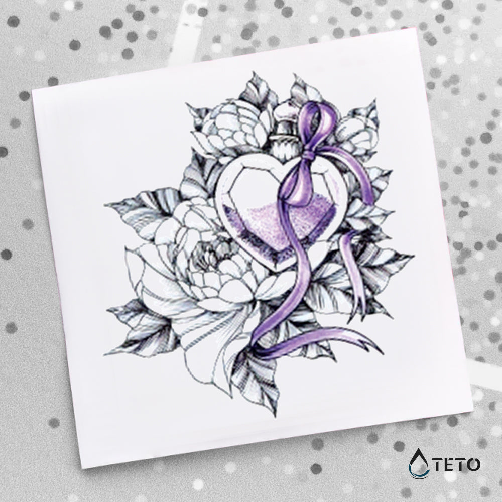 Flor con diamante