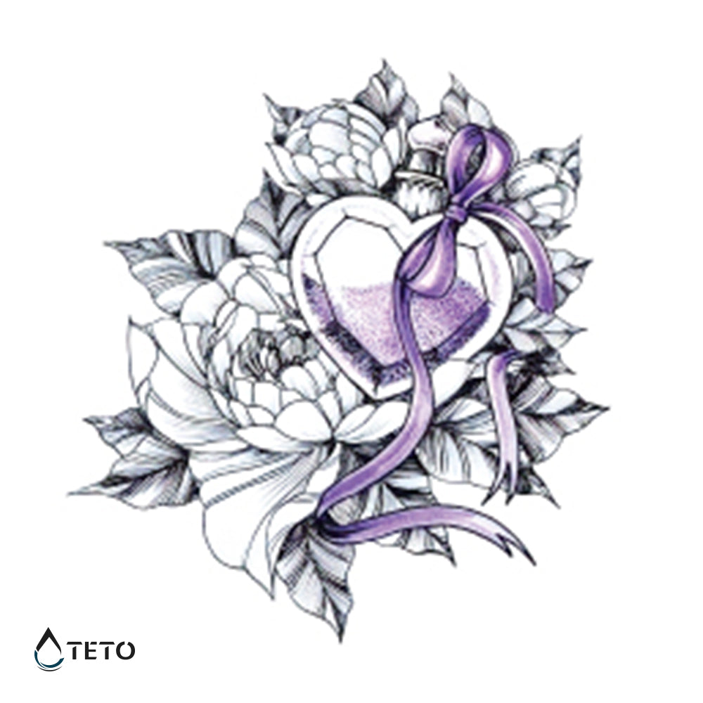 Flor con diamante