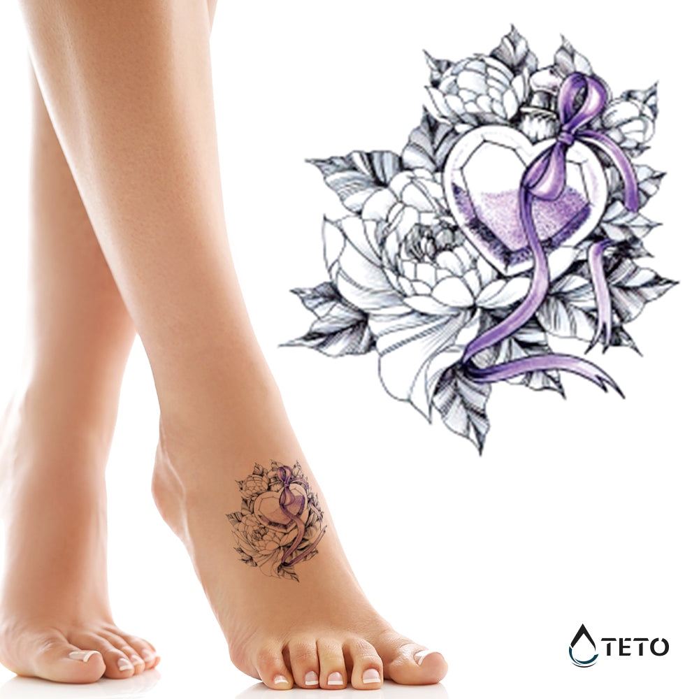 Flor con diamante