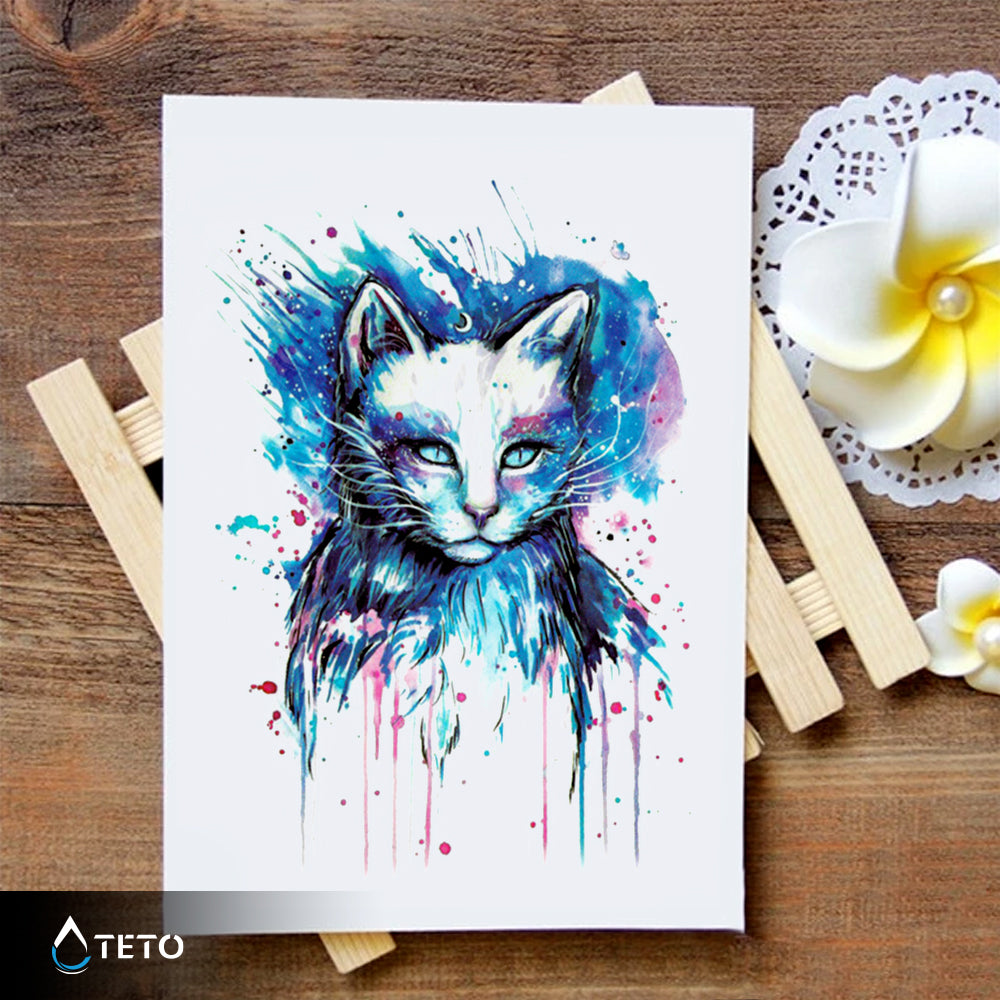 Gato colorido