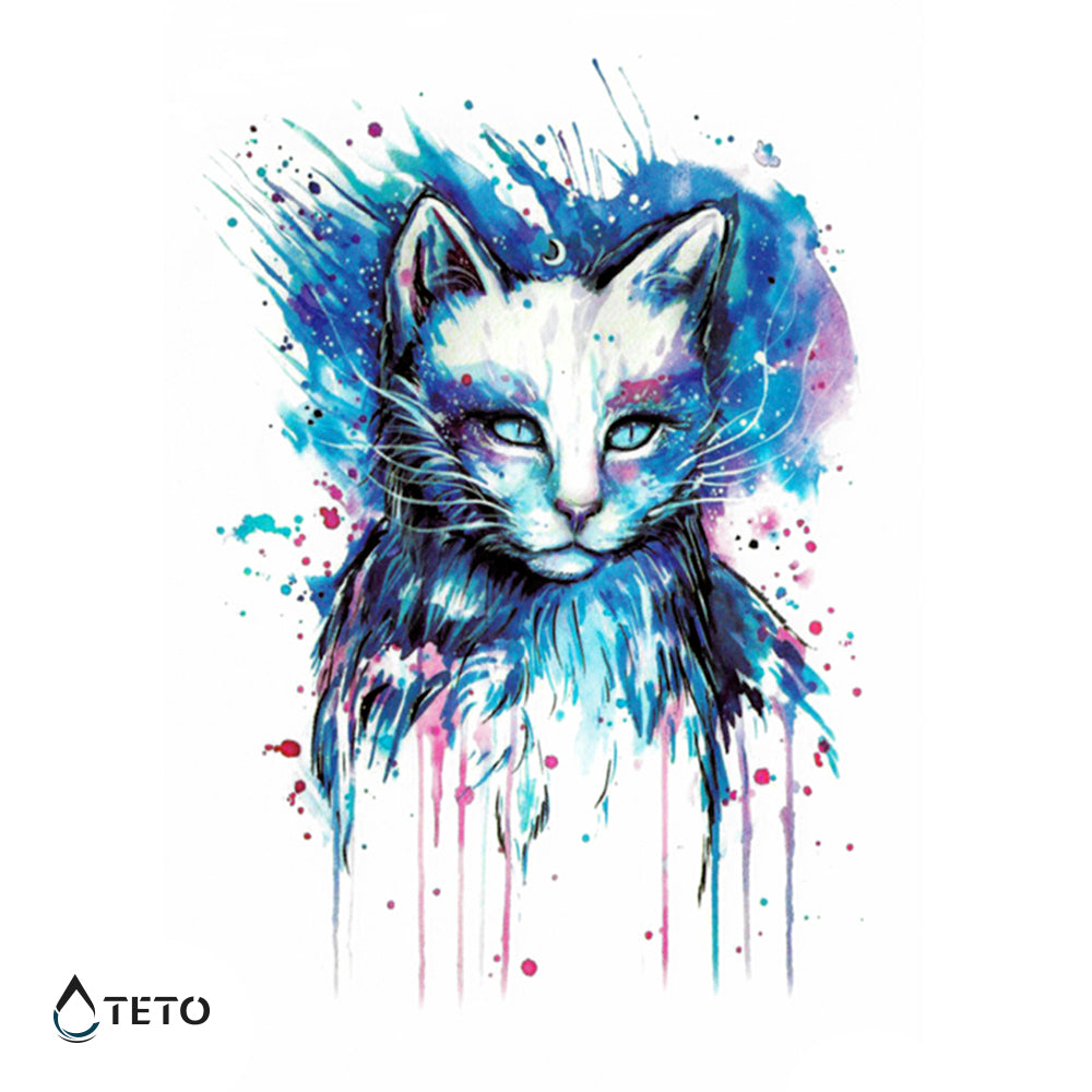 Gato colorido