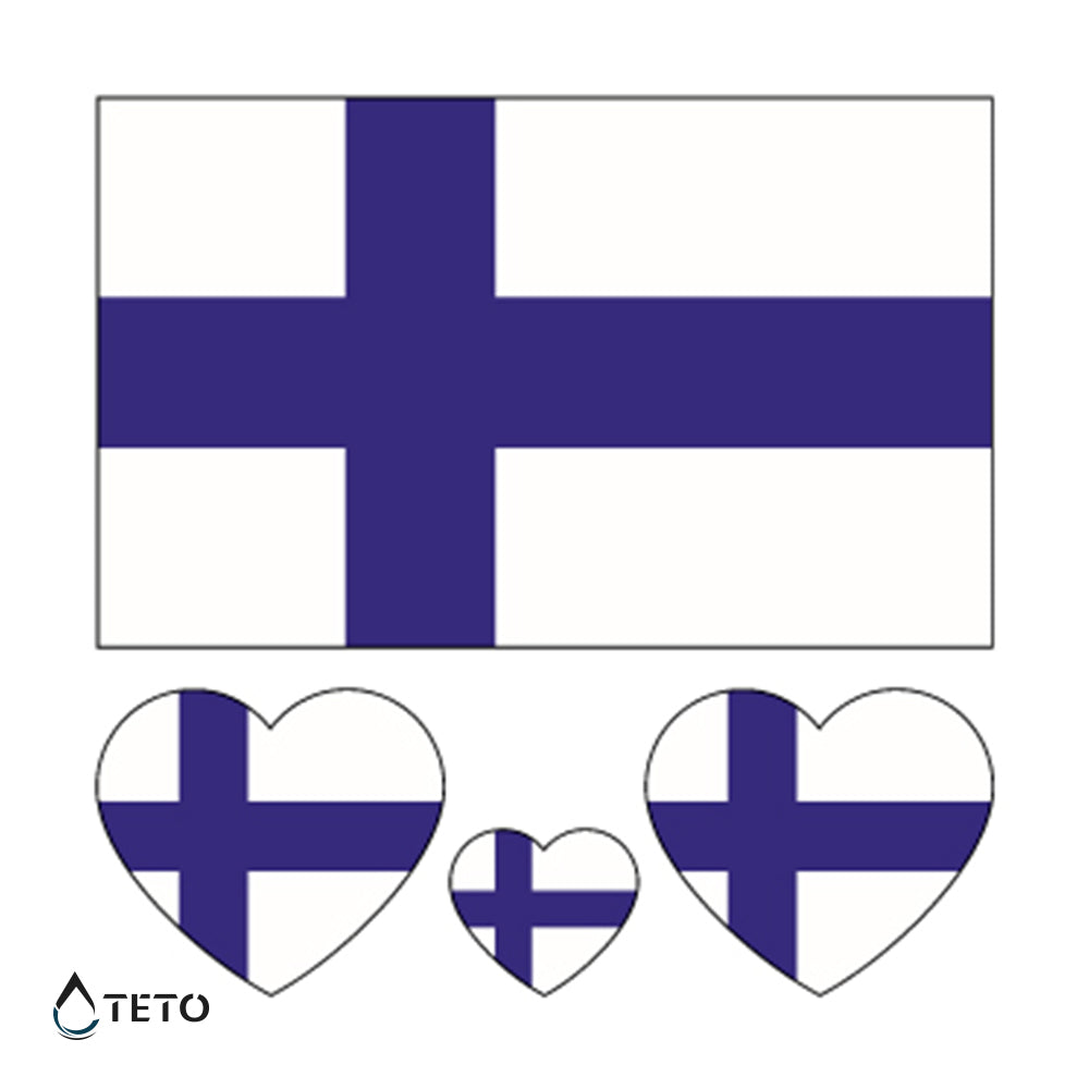 Bandera de Finlandia - set