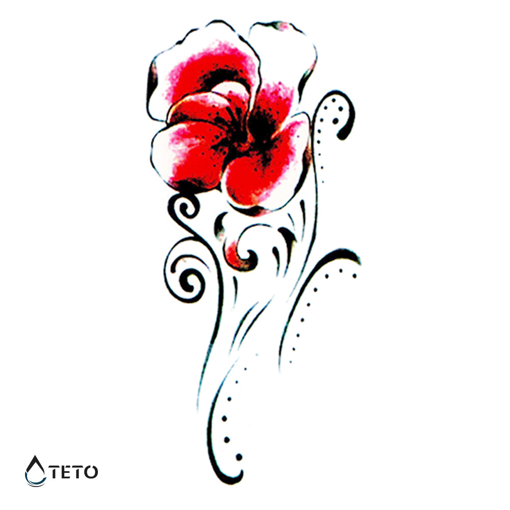 Flor rosada abstracta