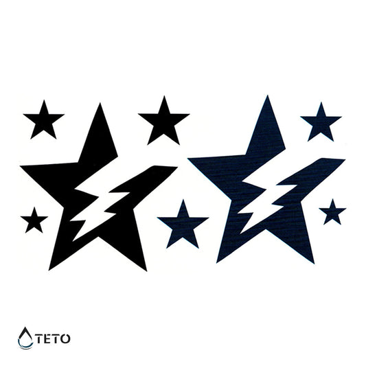 Estrellas con relámpagos - set