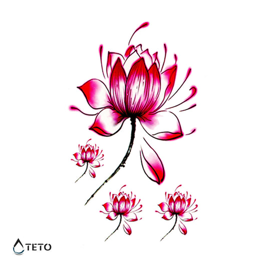 Flores minimalistas rosadas – set