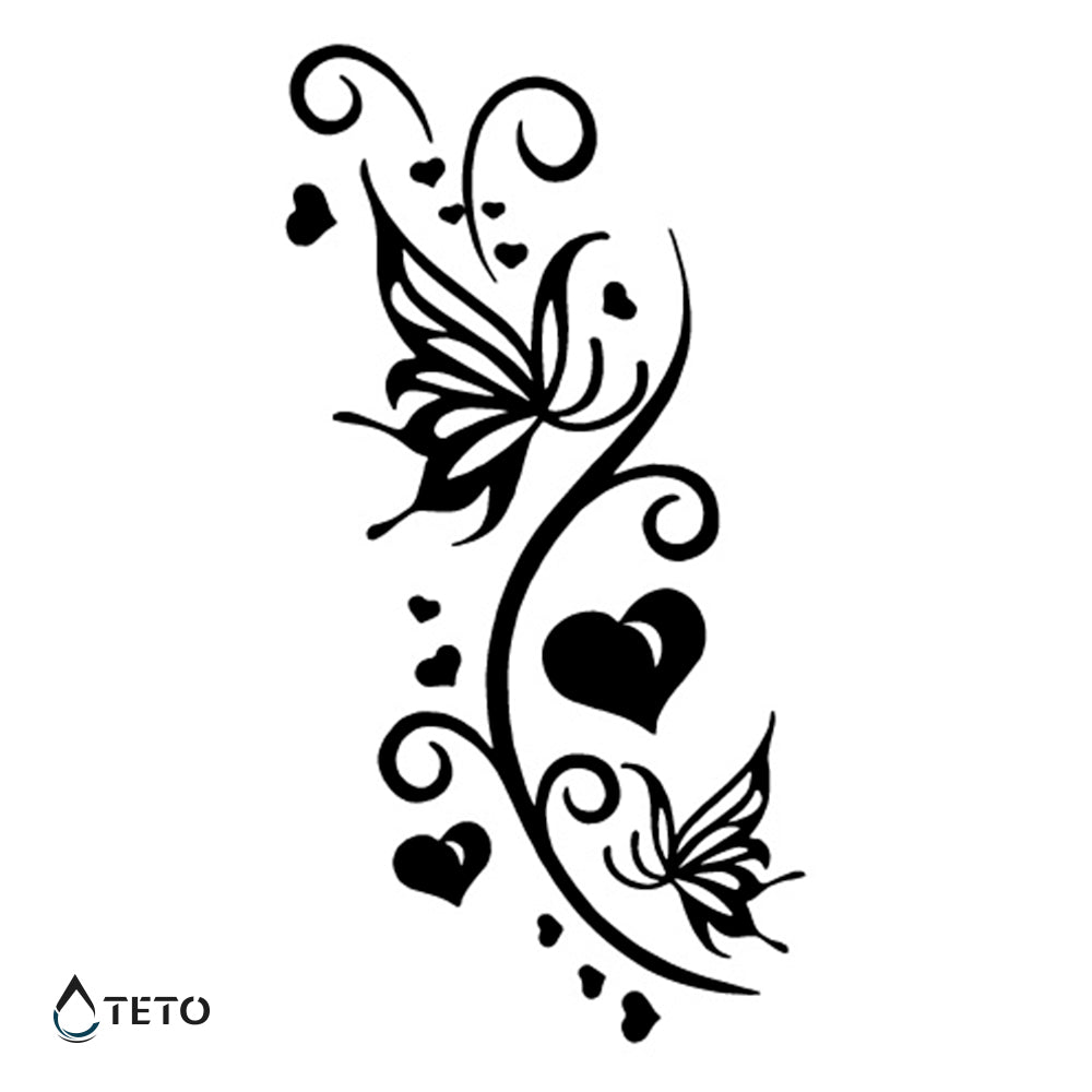 Mariposas con corazones