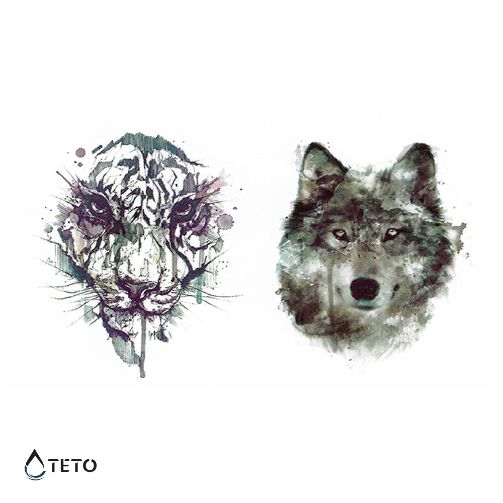 Tigre y lobo - set