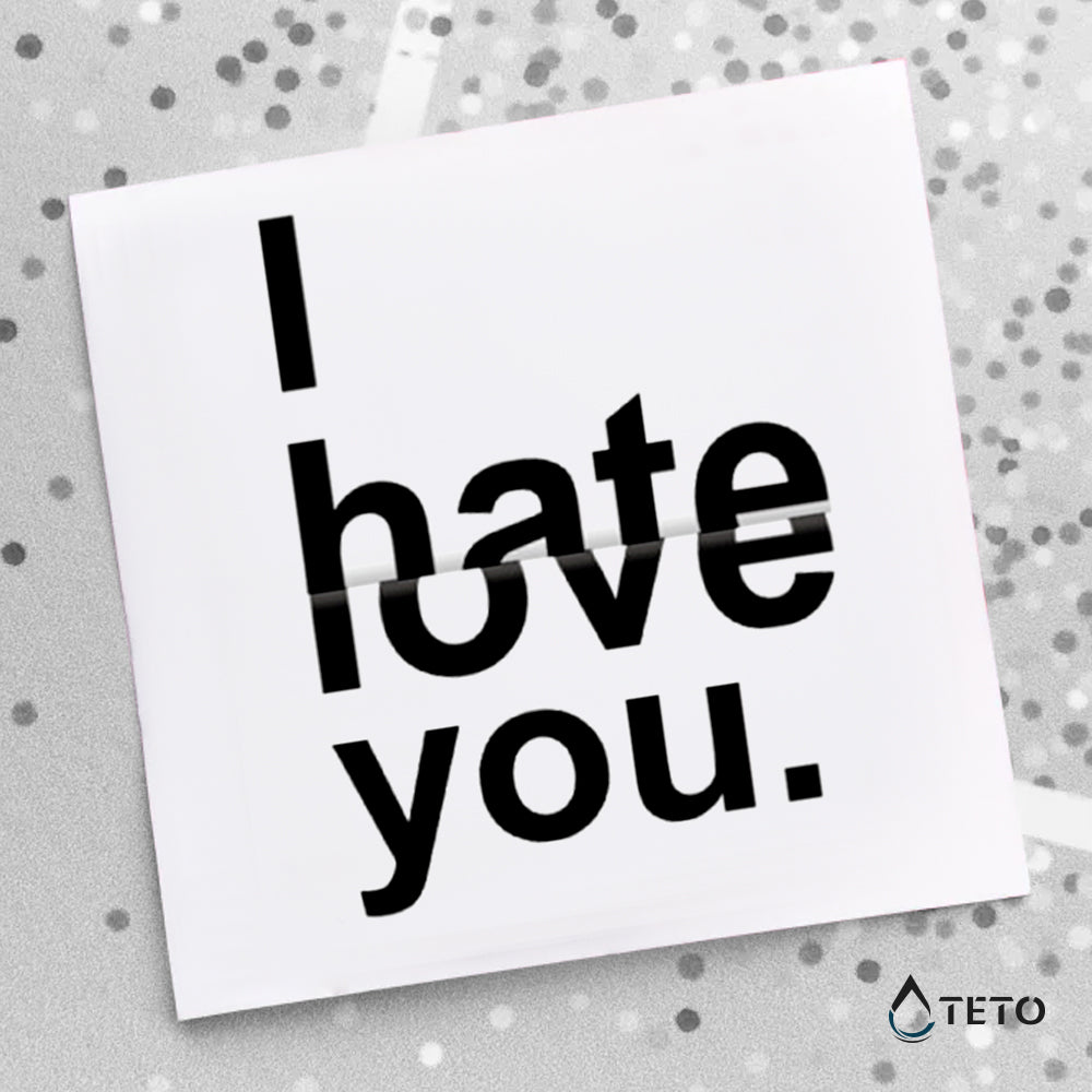 Te amo/te odio