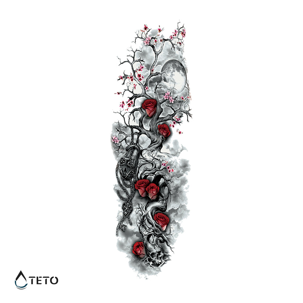 Árbol con rosas
