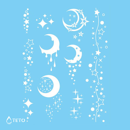 La luna y las estrellas – blanco – set