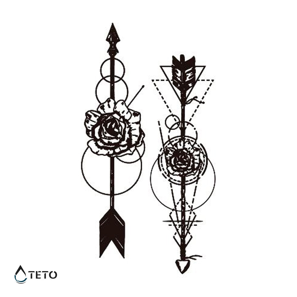 Flechas con flores – set