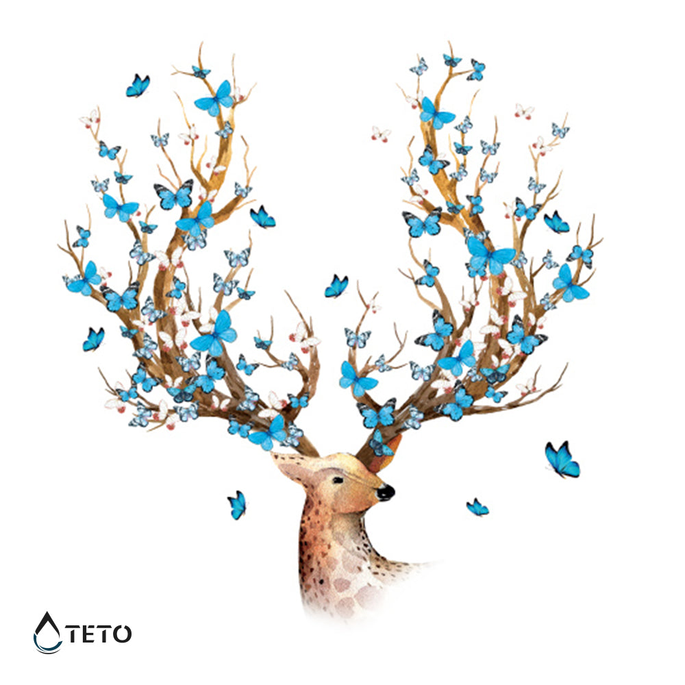 Ciervo con mariposas – Escarchados