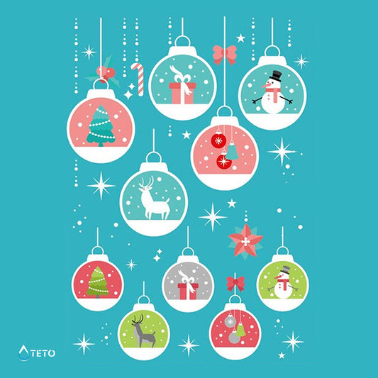 Adornos navideños - blanco - set