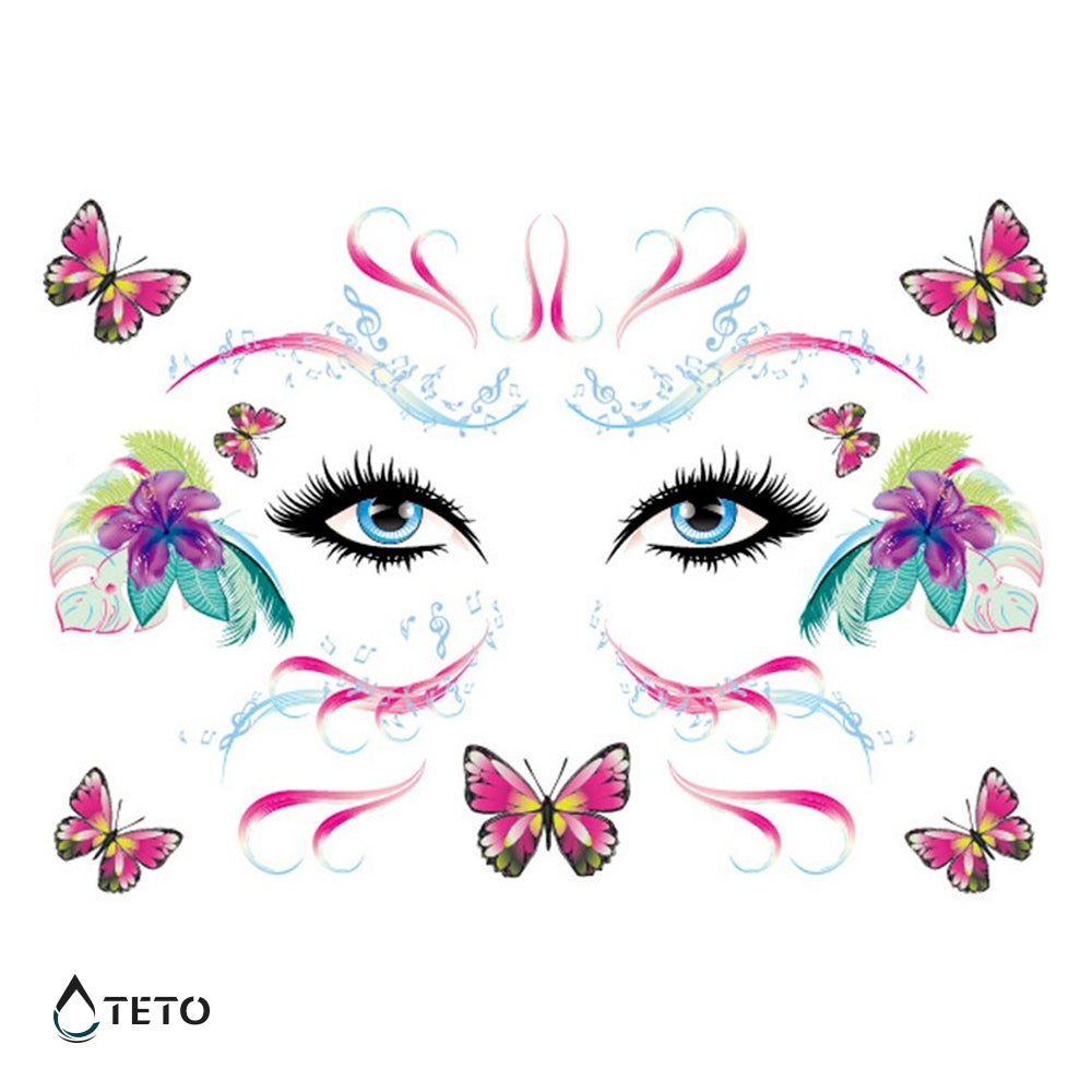 Mariposas faciales – Escarchados - set