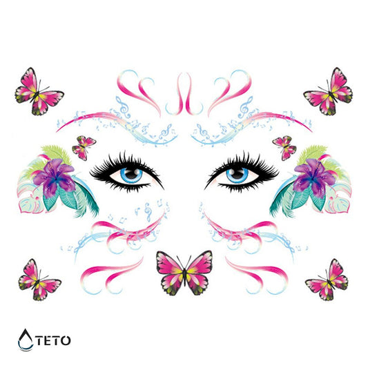 Mariposas faciales – Escarchados - set