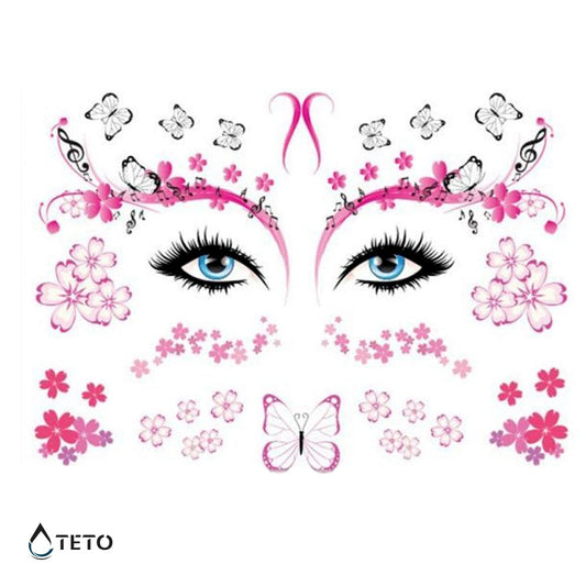 Flores faciales – Escarchados - set