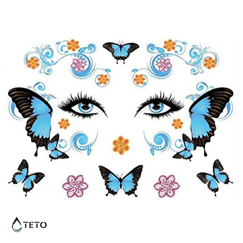 Mariposas faciales – Escarchados - set
