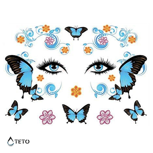 Mariposas faciales – Escarchados - set