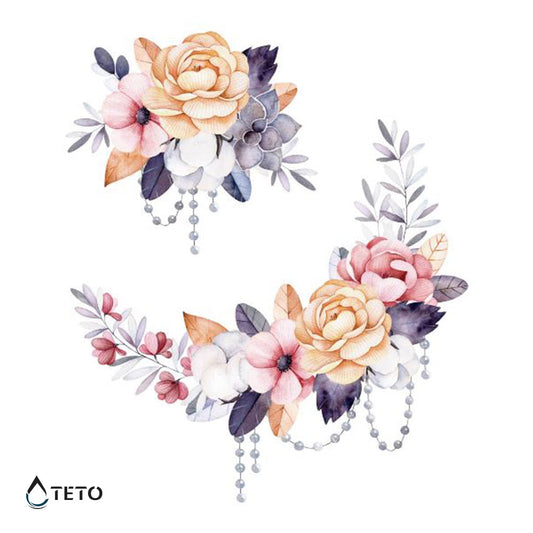 Ramo de flores con perlas – set