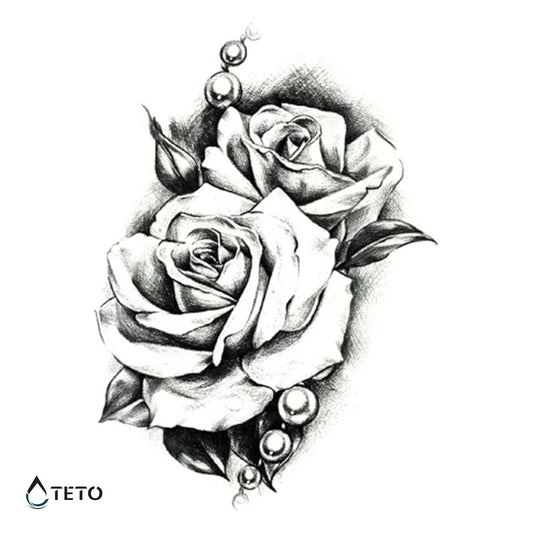 Rosas con perlas