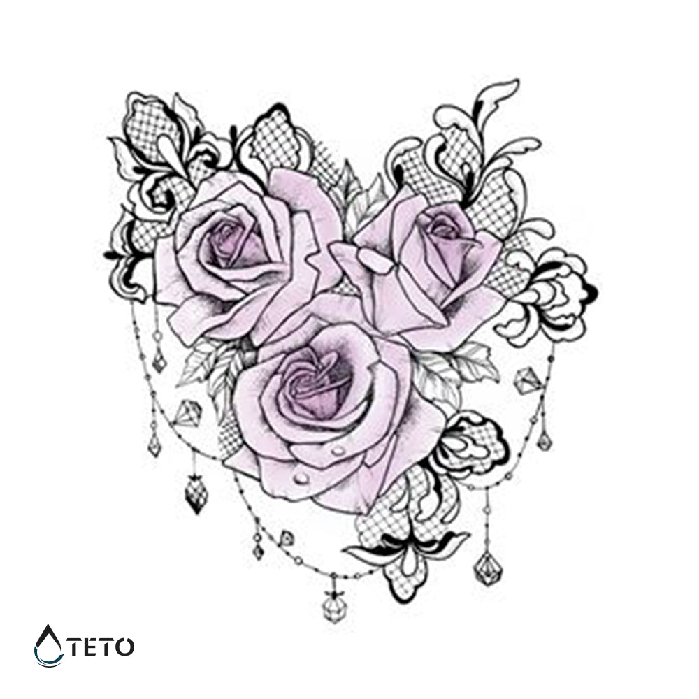 Rosas con joyería