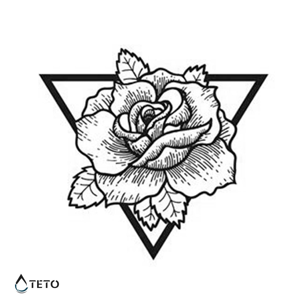 Flor en triángulo