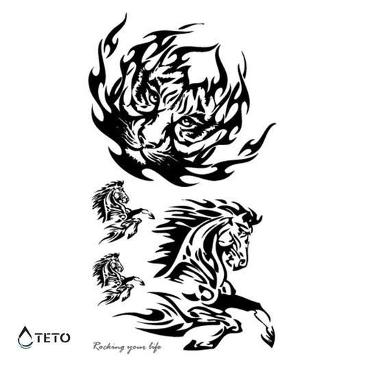 Tigre y caballo - set