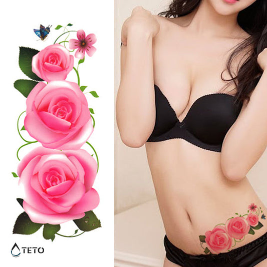 Trío de rosas rosadas