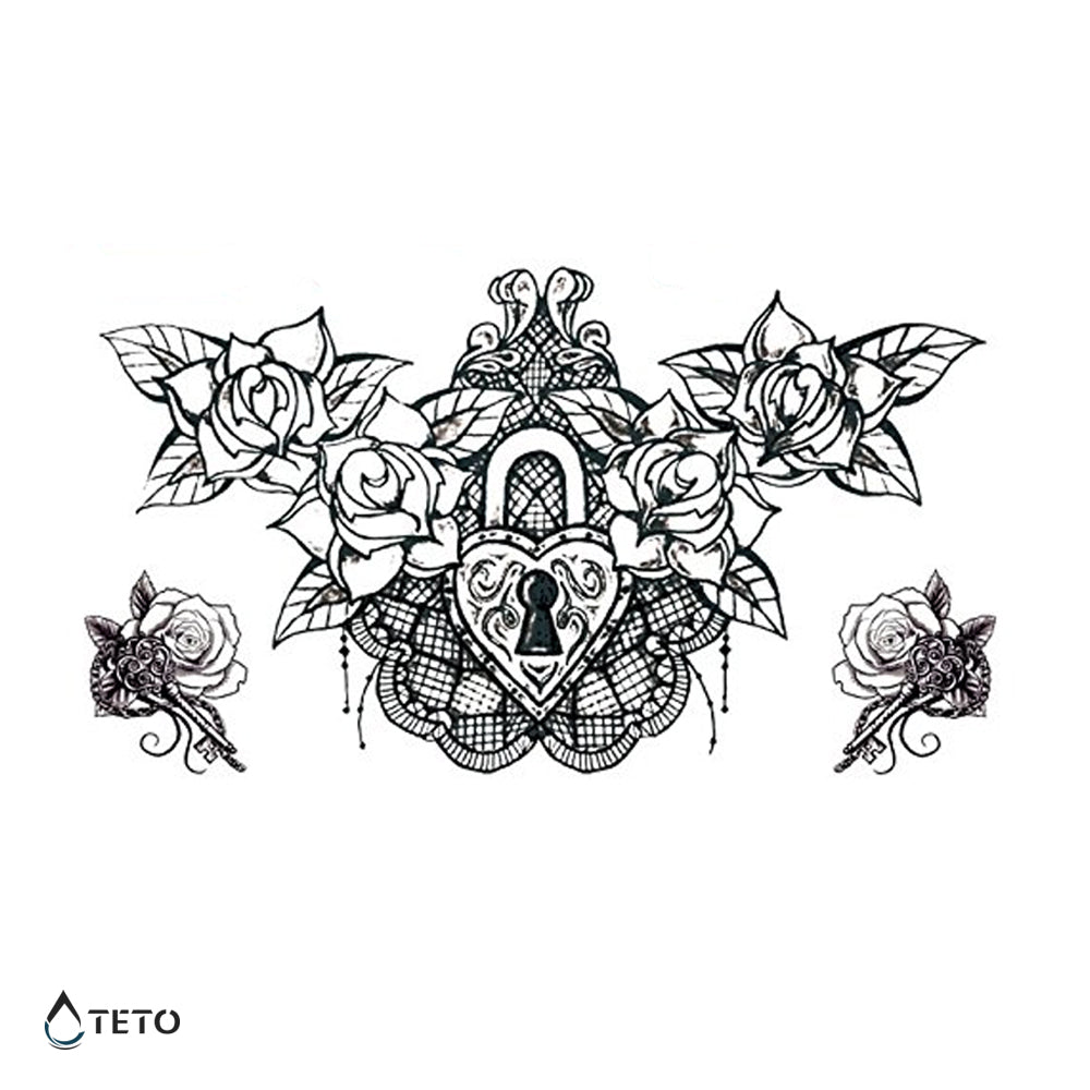 Candado del corazón - set