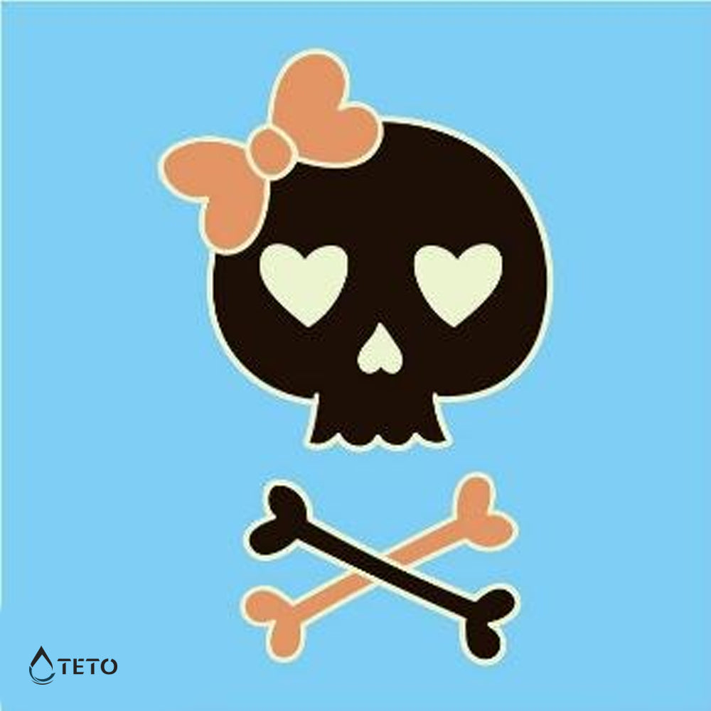 Calavera adorable - Brilla en la oscuridad