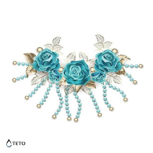 Rosas con perlas