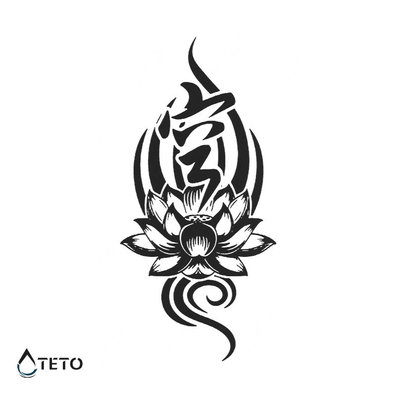 Nenúfar cantor - tribal – Semipermanente
