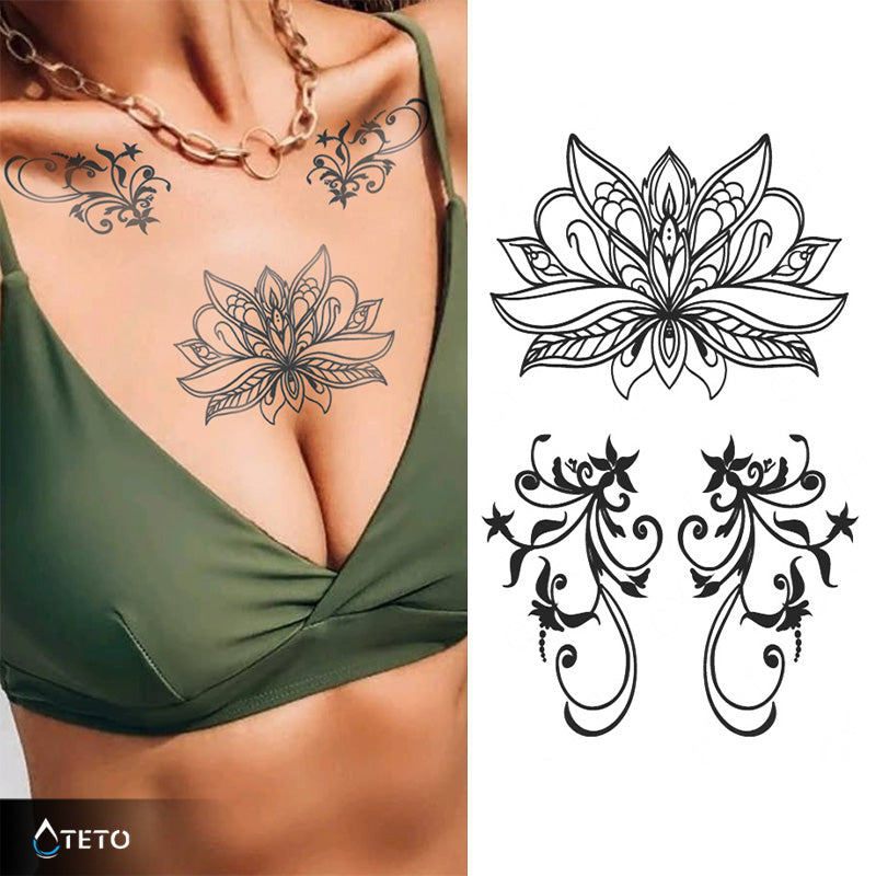 Mandala y flores – set – Semipermanente