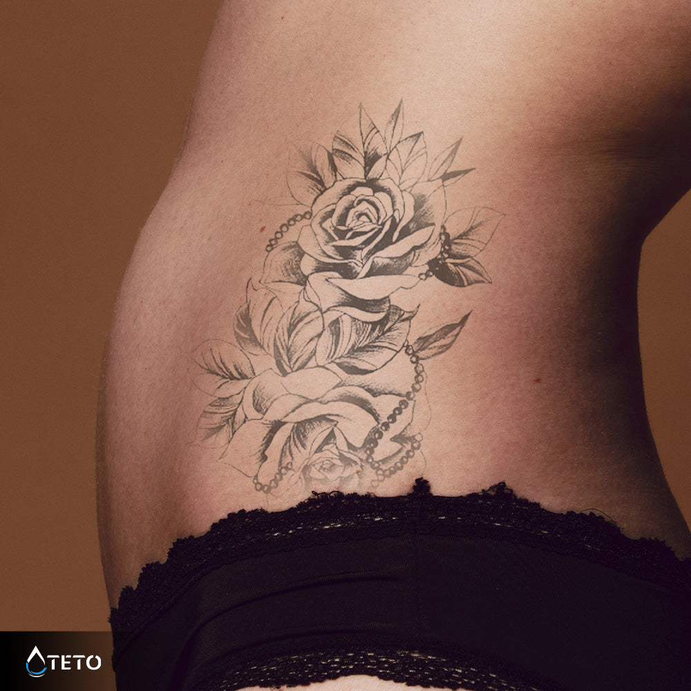 Rosa con cuentas – Semipermanente