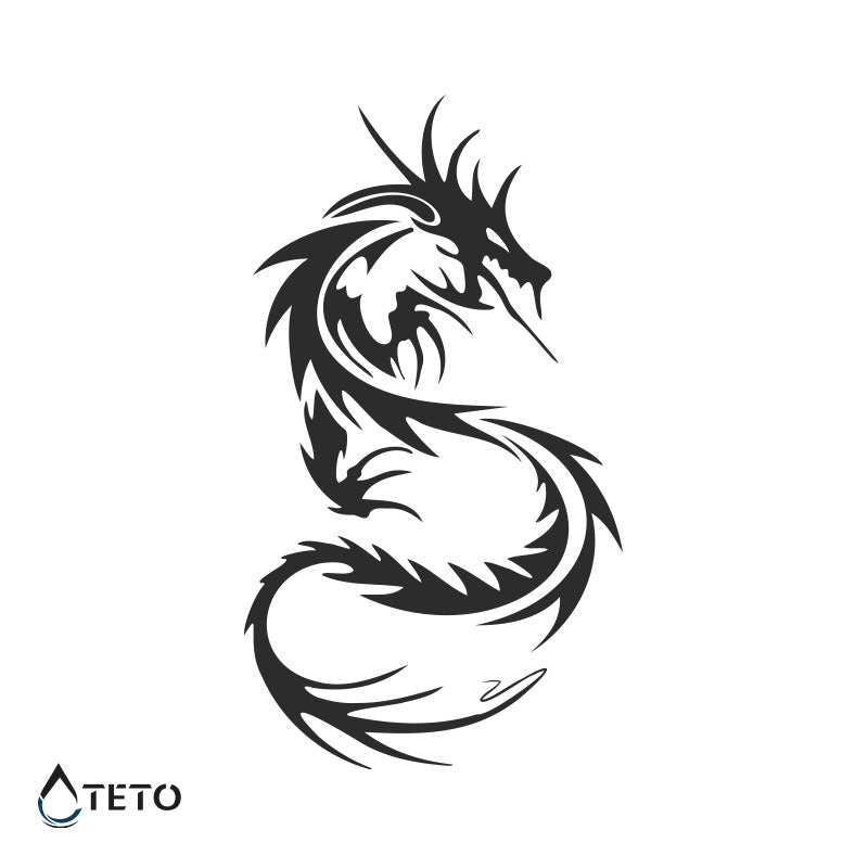 Dragón minimalista – Semipermanente