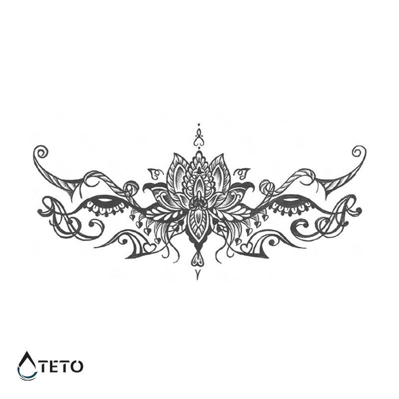 Flor de loto abstracta – Semipermanente