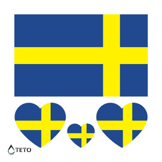 Bandera de Suecia - set