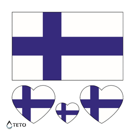 Bandera de Finlandia - set