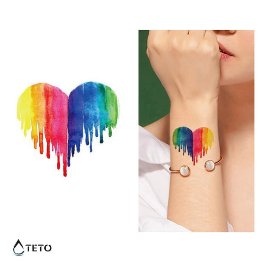 Corazón multicolor