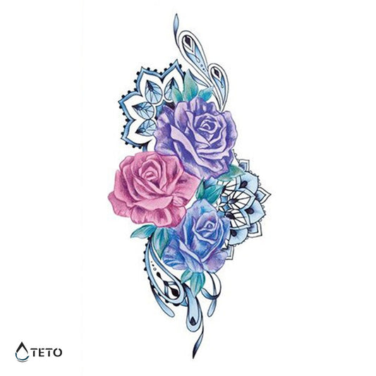 Rosas con mandalas