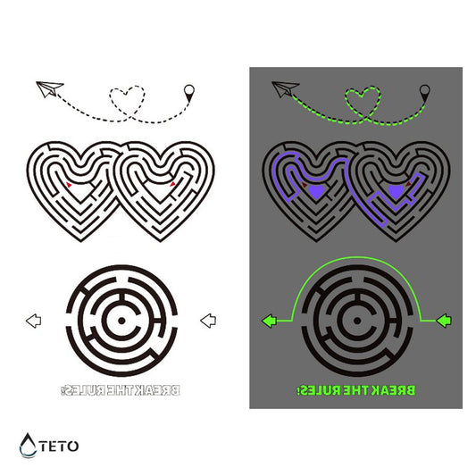 Laberinto del amor - set - Brilla en la oscuridad